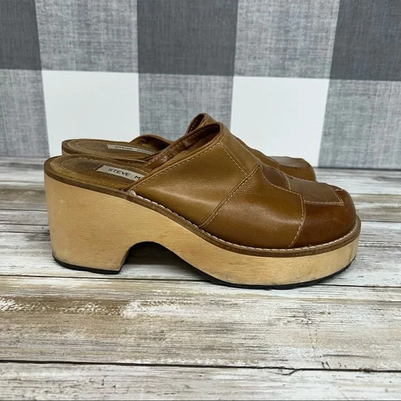 Steve Madden Curlie 90s Y2K Patchwork Platform Clog - Picture 3 of 14